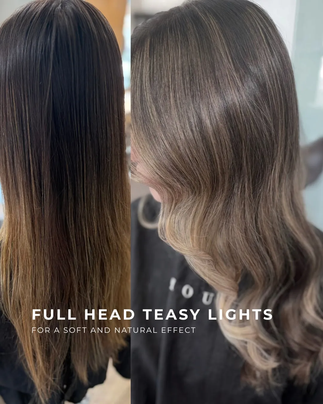 Soft, seamless and beautifully blended ✨  A full head of teasy lights is perf...